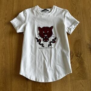 Marcel Von Berlin Tiger and Snake Tee in White